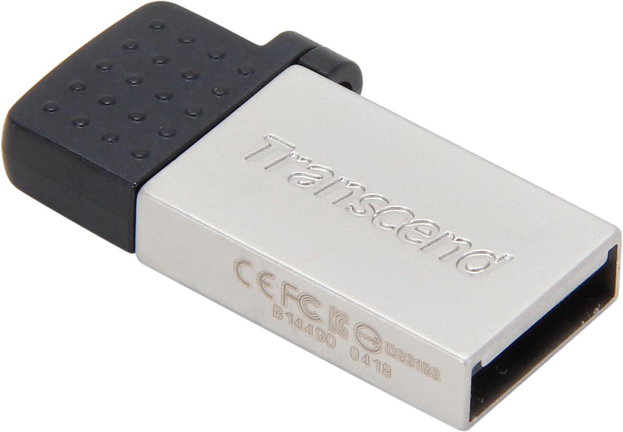 Transcend JetFlash 380 32GB USB 2.0 OTG Flash Drive Model TS32GJF380S