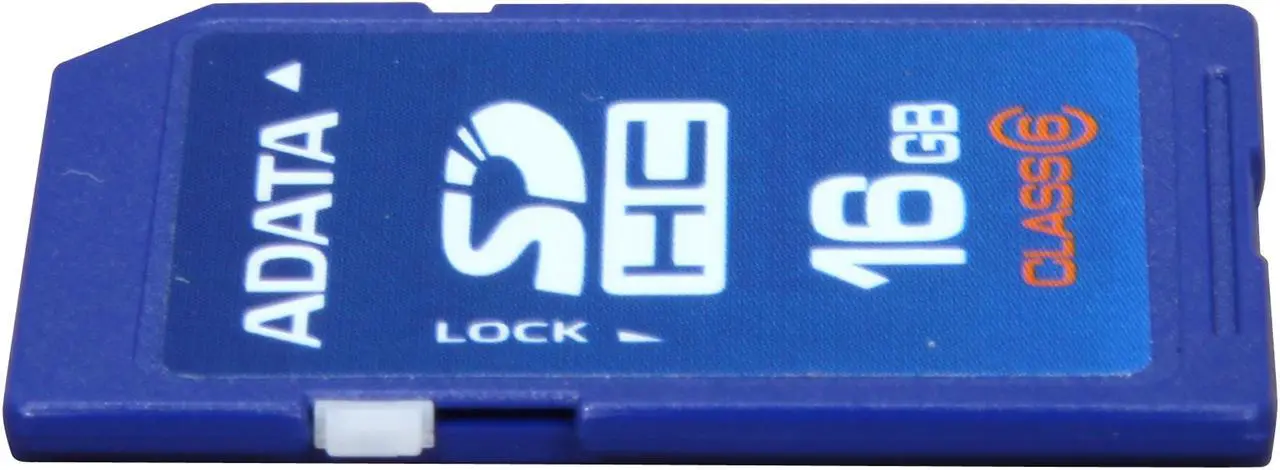 Alt view image 2 of 4 - ADATA 16GB Class 6 Secure Digital High-Capacity (SDHC) Flash Card Model TurboSD SDHC 16G