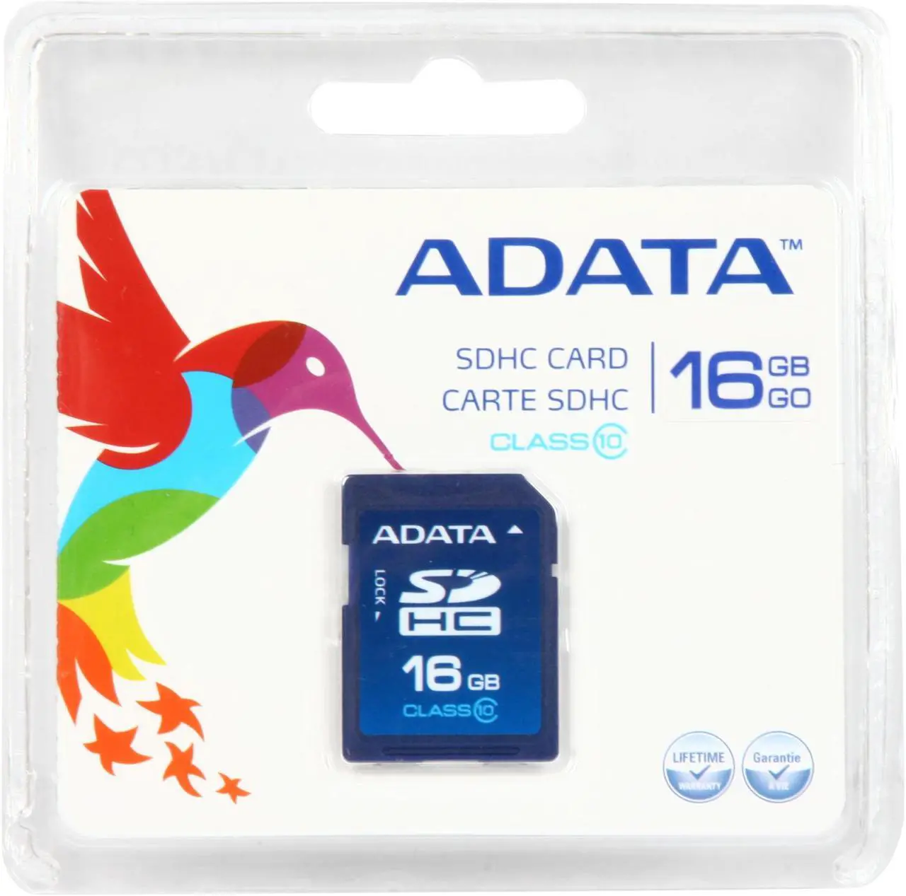Alt view image 4 of 4 - ADATA 16GB Class 10 Secure Digital High-Capacity (SDHC) Flash Card Model ASDH16GCL10-R