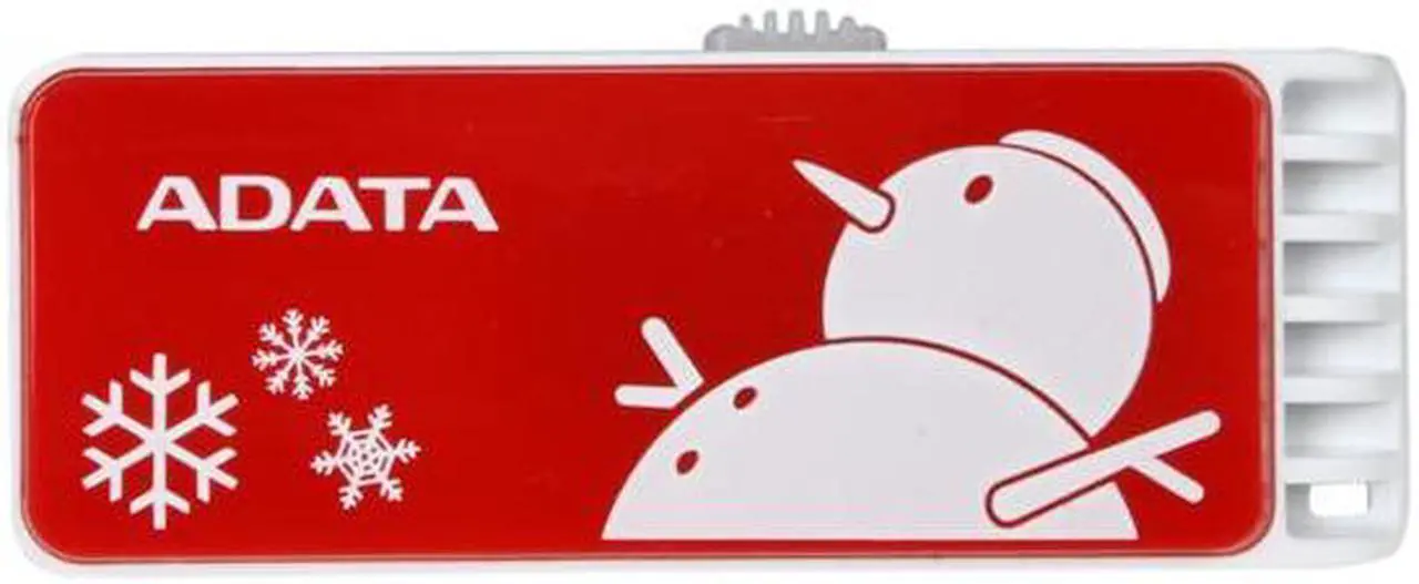 Alt view image 2 of 6 - ADATA C802 Xmas 4GB USB 2.0 Flash Drive (Snowman Edition) AC802-4G-CRS