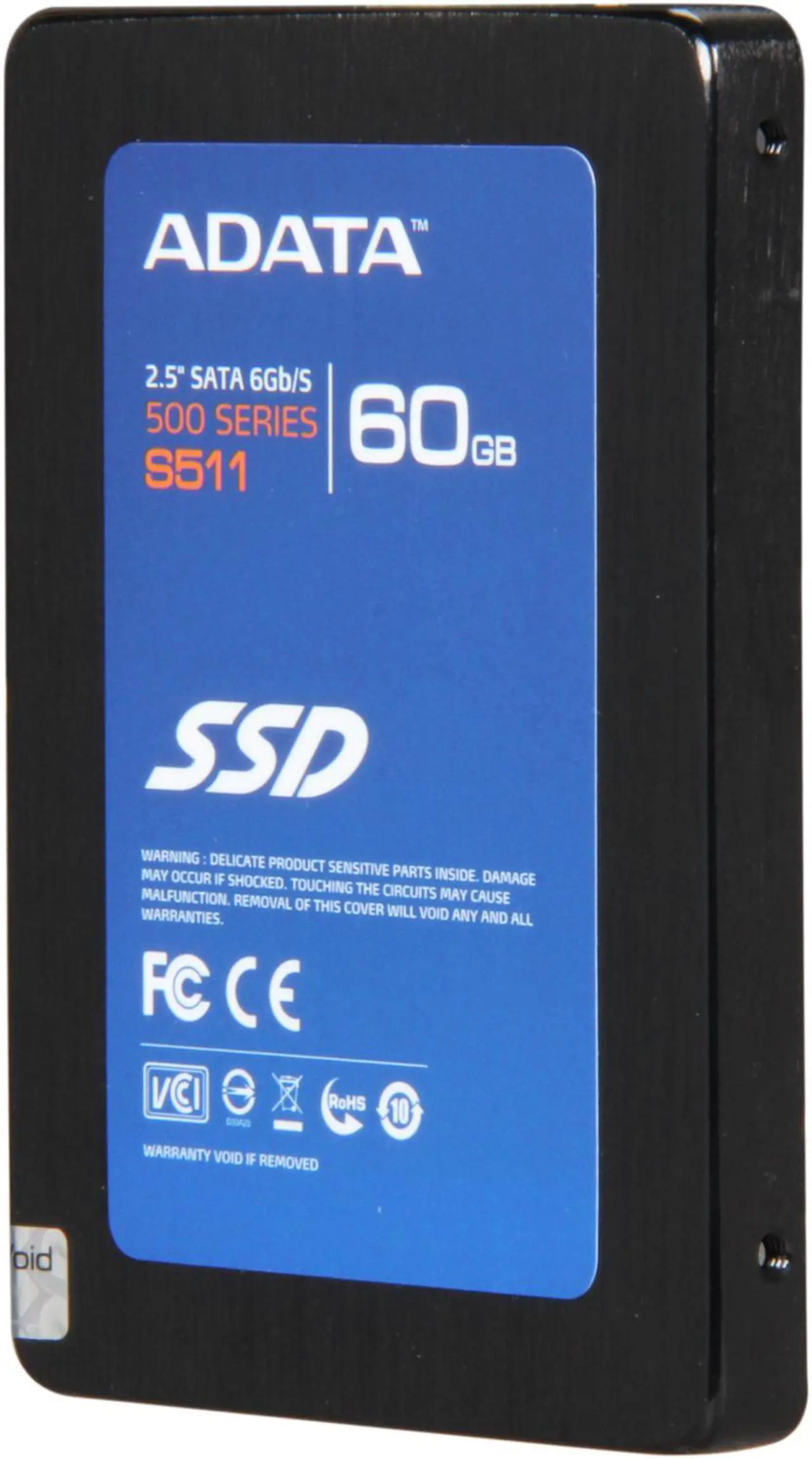 Alt view image 2 of 6 - ADATA S511 Series 2.5" 60GB SATA III MLC Internal Solid State Drive (SSD) AS511S3-60GM-C