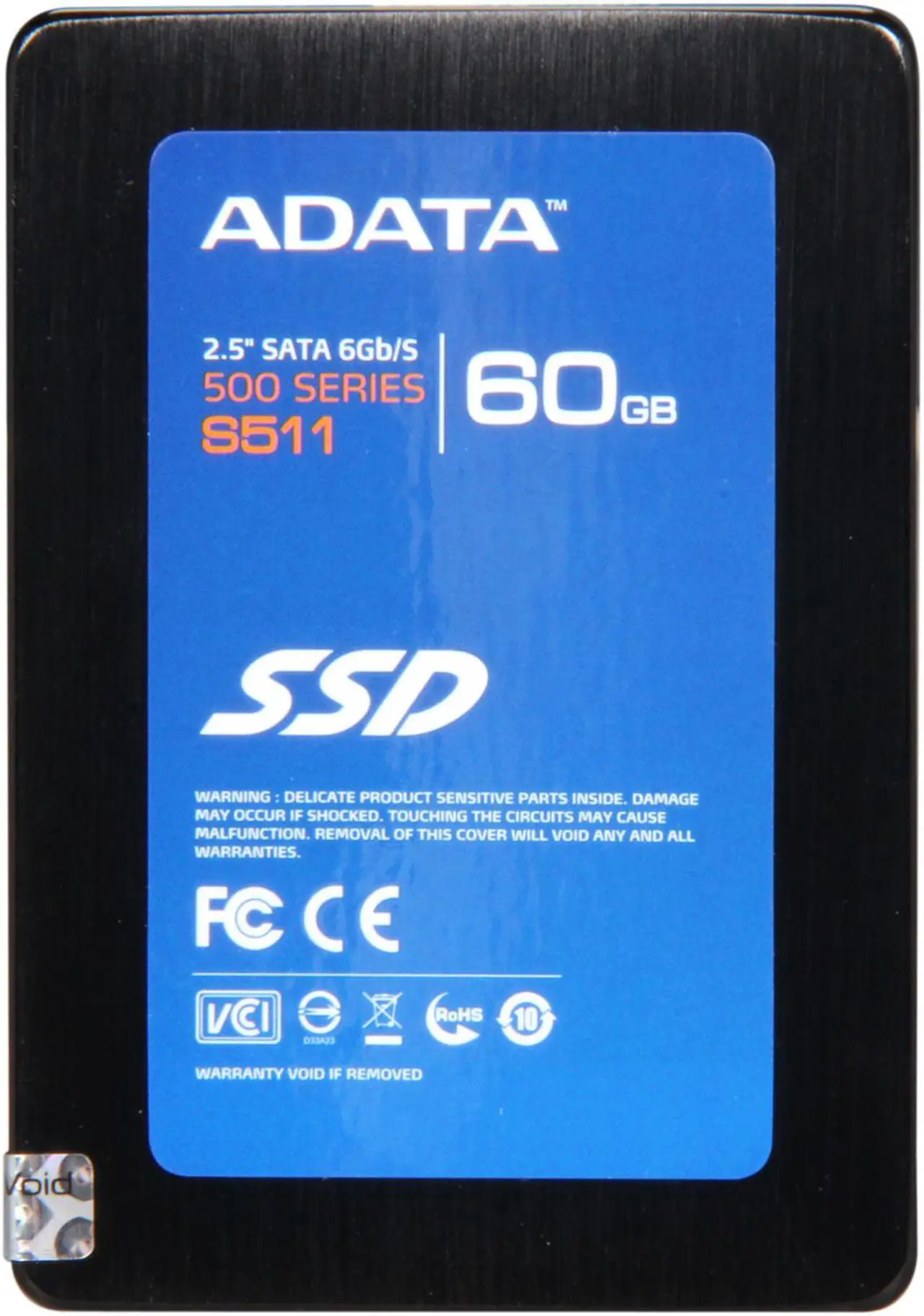 Alt view image 3 of 6 - ADATA S511 Series 2.5" 60GB SATA III MLC Internal Solid State Drive (SSD) AS511S3-60GM-C