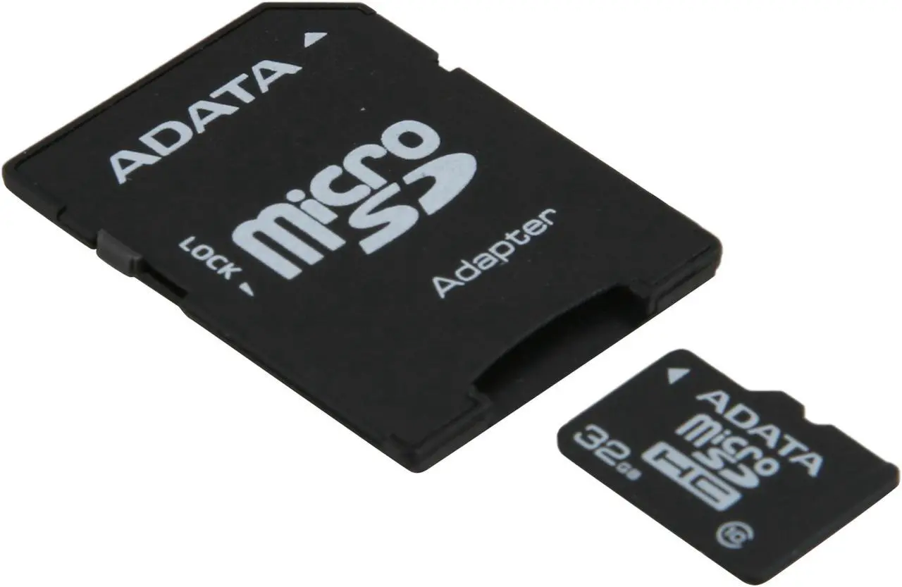 Alt view image 2 of 4 - ADATA 32GB microSDHC Flash Card with Adapter Model AUSDH32GCL10-RA1