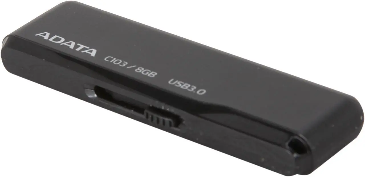Main image of ADATA Classic Series C103 8GB USB 3.0 Flash Drive (Black) AC103-8G-RBK
