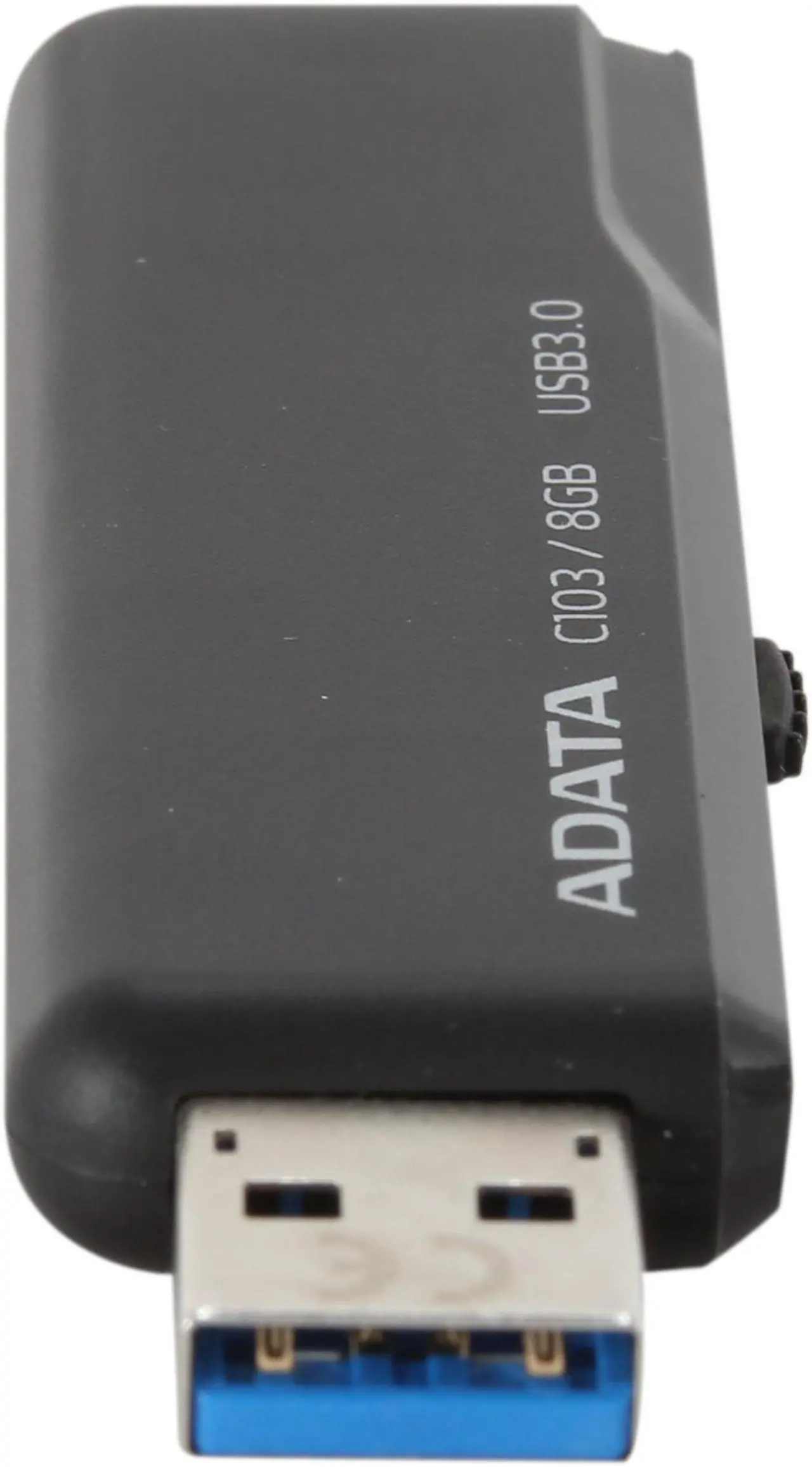 Alt view image 4 of 5 - ADATA Classic Series C103 8GB USB 3.0 Flash Drive (Black) AC103-8G-RBK