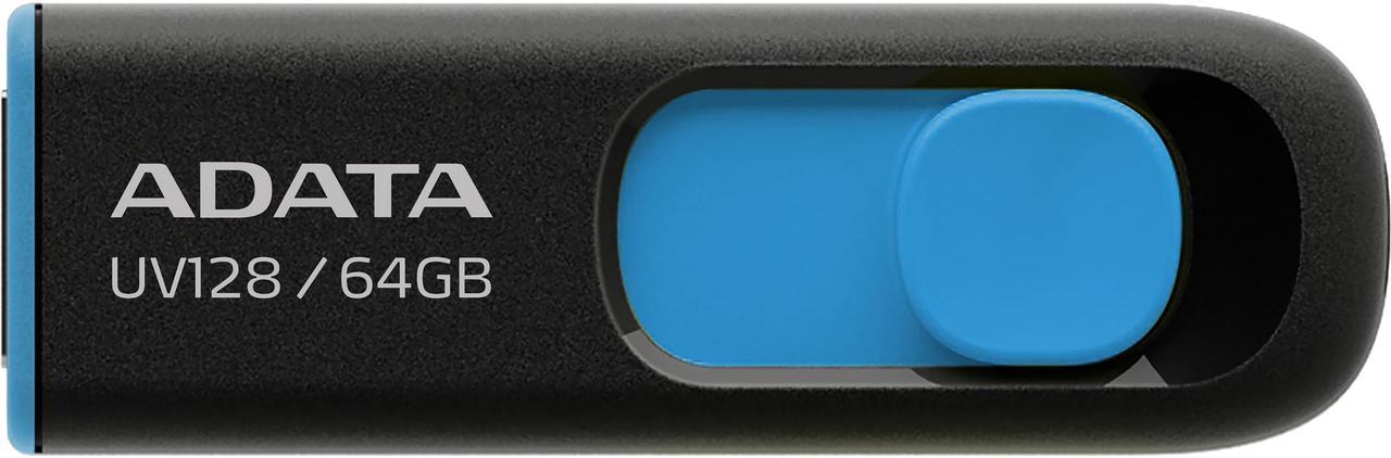 ADATA 64GB UV128 USB 3.2 Gen 1 Flash Drive (AUV128-64G-RBE)