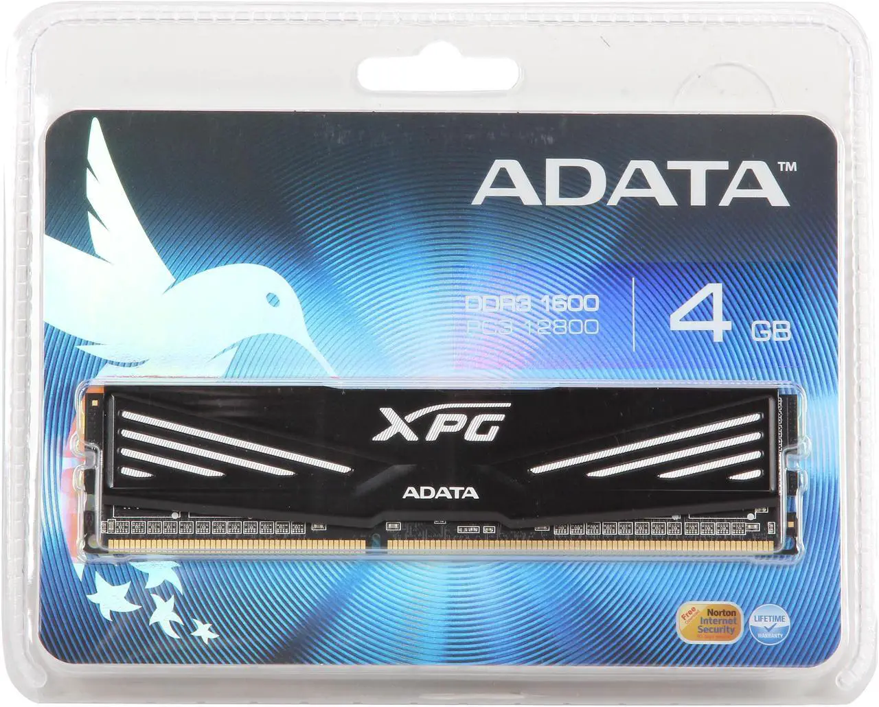 Alt view image 3 of 3 - XPG V1.0 4GB DDR3 1600 (PC3 12800) Desktop Memory Model AX3U1600W4G9-RB