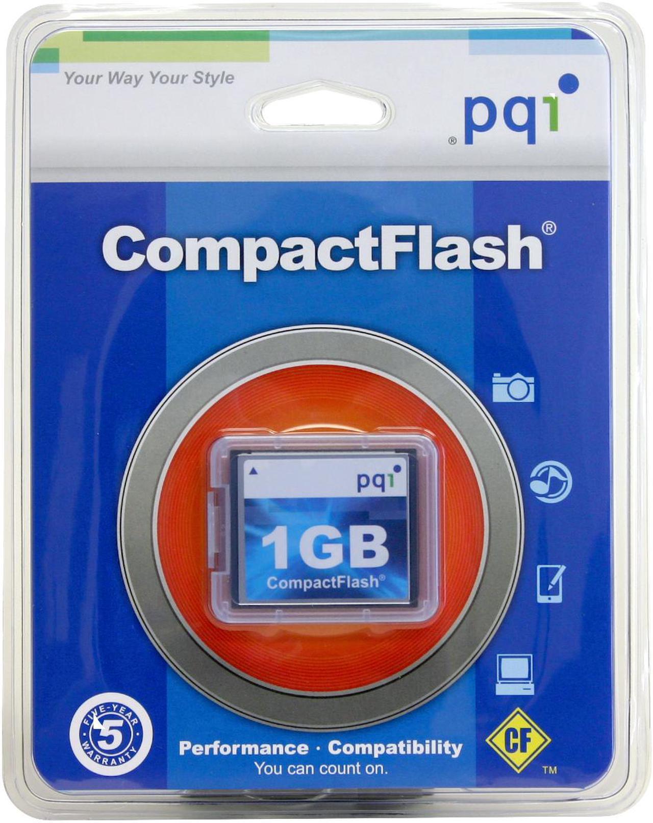 Main image of PQI 1GB Compact Flash (CF) Flash Card Model AC16-1030-0121