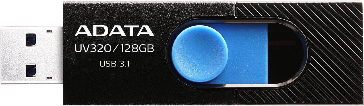 ADATA 128GB UV320 USB 3.1 Flash Drive (AUV320-128G-RBKBL)