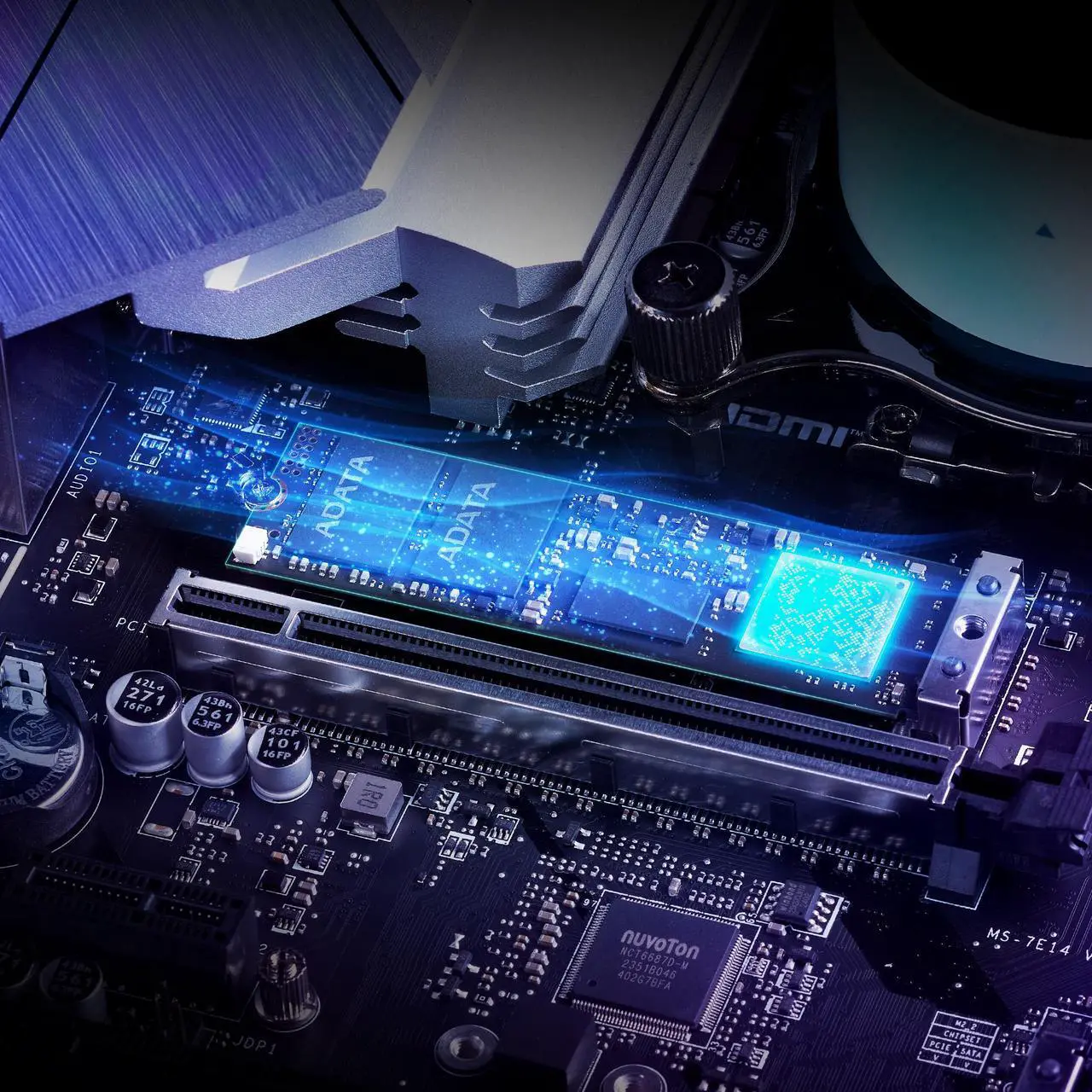 Alt view image 7 of 9 - XPG BLADE M.2 2280 2TB PCI-Express 5.0 x4 3D NAND Internal Solid State Drive (SSD) SMAR-980B-2TCS