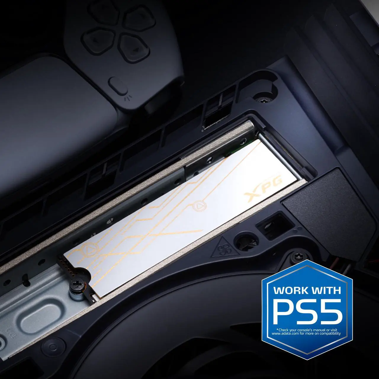 Alt view image 4 of 9 - XPG BLADE M.2 2280 2TB PCI-Express 5.0 x4 3D NAND Internal Solid State Drive (SSD) SMAR-980B-2TCS