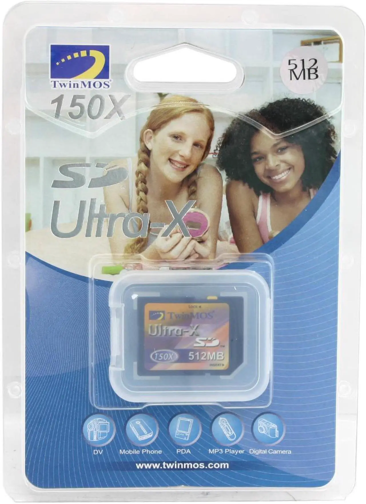 Main image of TwinMOS Ultra-X 512MB Secure Digital (SD) Flash Media Model FSD512U-150X