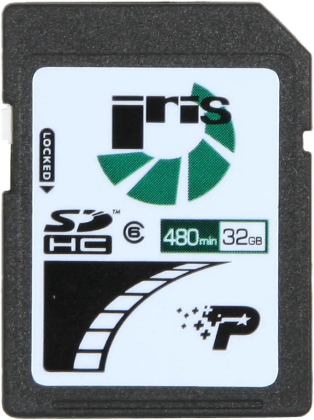 Alt view image 2 of 5 - Patriot Iris 32GB Secure Digital High-Capacity (SDHC) Flash Card Model PSF32GISDHC6
