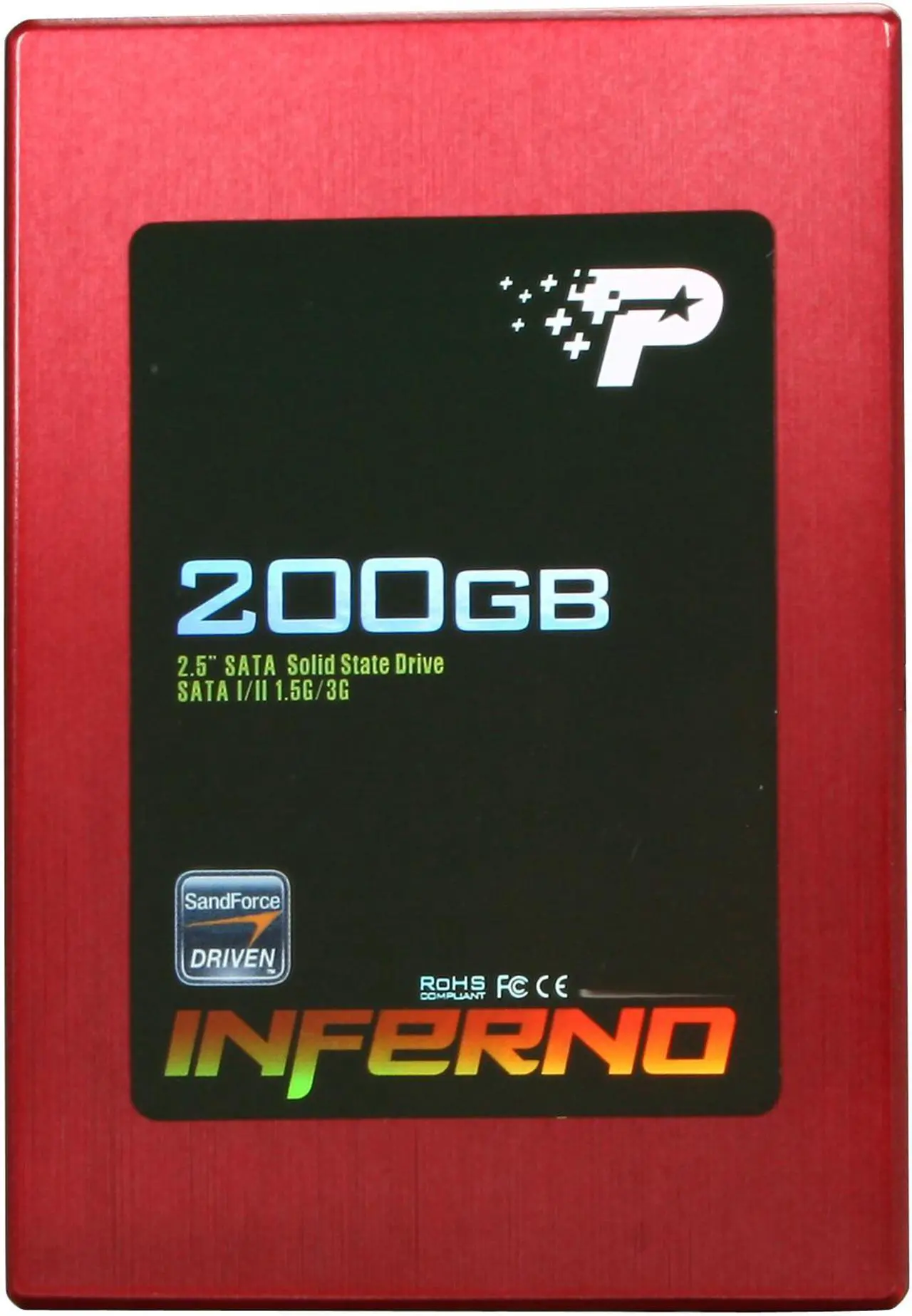 Alt view image 2 of 5 - Patriot Inferno 2.5" 200GB SATA II MLC Internal Solid State Drive (SSD) PI200GS25SSDR