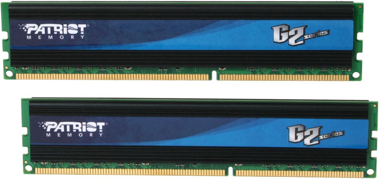 Patriot Gamer 2 Series 8GB (2 x 4GB) DDR3 1333 (PC3 10666) Desktop Memory Model PGD38G1333ELK