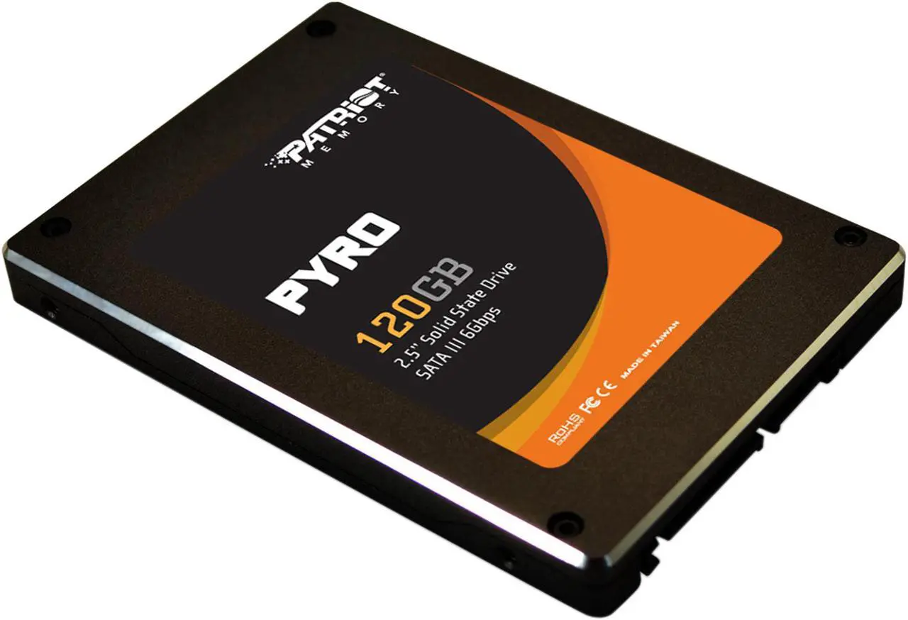 Main image of Patriot Pyro 2.5" 120GB SATA III MLC Internal Solid State Drive (SSD) PP120GS25SSDR