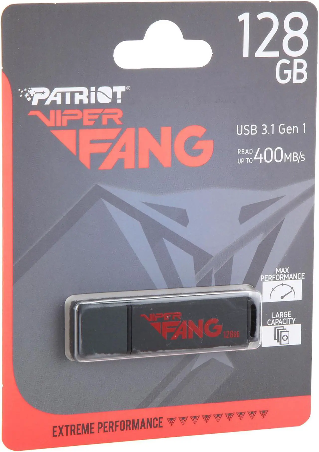 Alt view image 4 of 4 - Patriot Viper Fang 128GB USB Flash Drive PV128GFB3USB