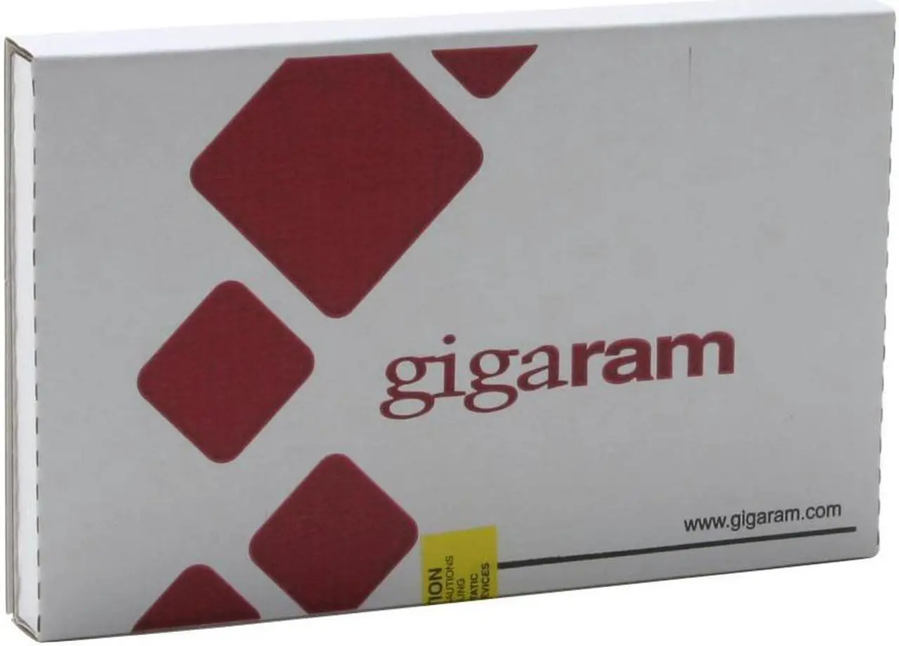 Alt view image 2 of 2 - gigaram Mach 1000 1GB (2 x 512MB) DDR 400 (PC 3200) DUAL CHANNEL System Memory Model GR1DD8T-K1GB/400/2.0
