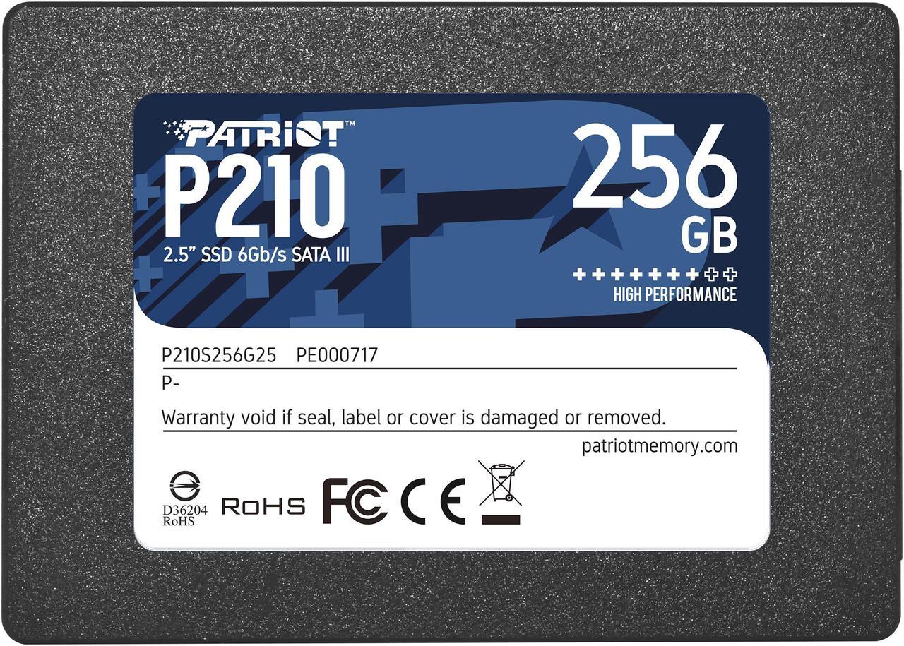 Main image of Patriot P210 2.5" 256GB SATA III TLC Internal Solid State Drive (SSD) P210S256G25