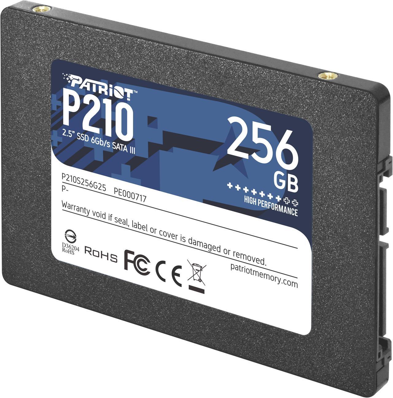 Alt view image 2 of 5 - Patriot P210 2.5" 256GB SATA III TLC Internal Solid State Drive (SSD) P210S256G25