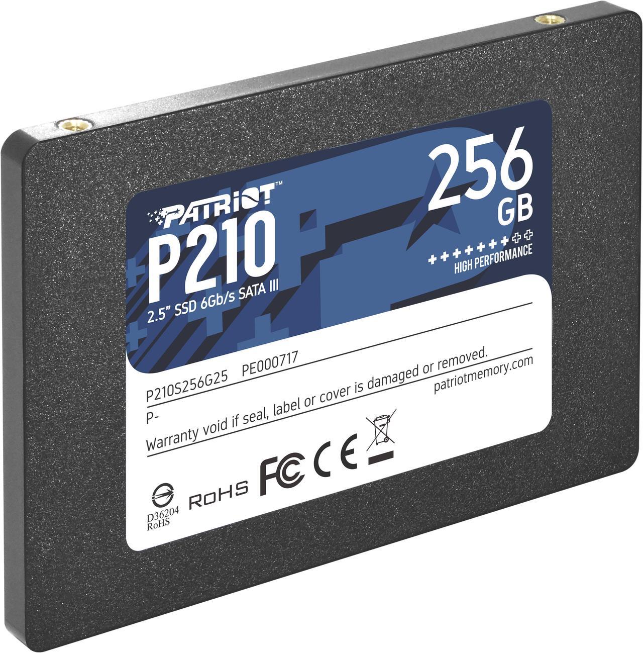 Alt view image 3 of 5 - Patriot P210 2.5" 256GB SATA III TLC Internal Solid State Drive (SSD) P210S256G25