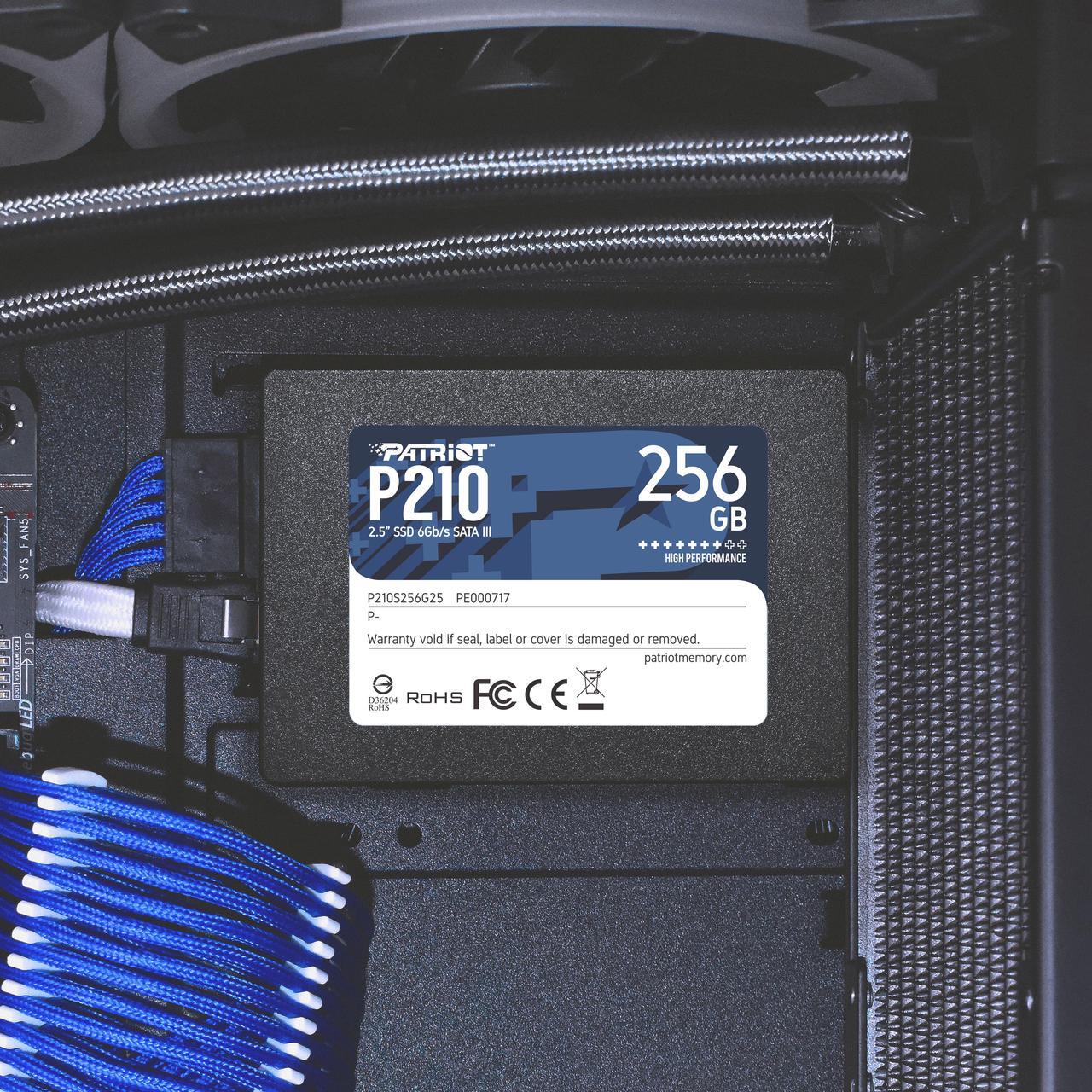 Alt view image 4 of 5 - Patriot P210 2.5" 256GB SATA III TLC Internal Solid State Drive (SSD) P210S256G25