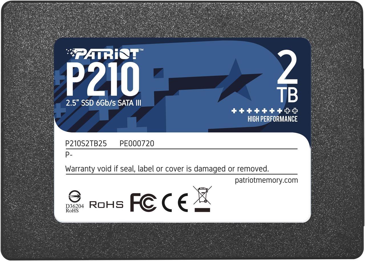 Patriot P210 2.5" 2TB SATA III Internal Solid State Drive (SSD) P210S2TB25