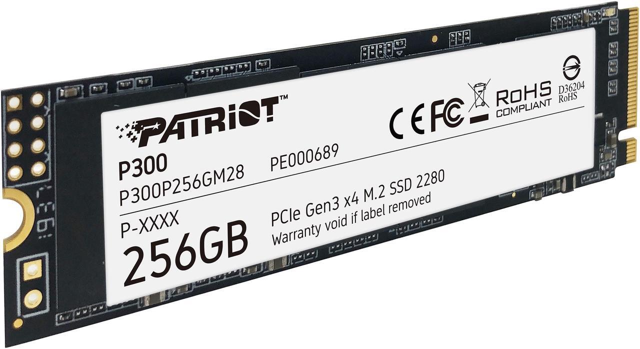 Alt view image 4 of 5 - Patriot P300 M.2 2280 256GB PCIe Gen3 x4, NVMe 1.3 Internal Solid State Drive (SSD) P300P256GM28