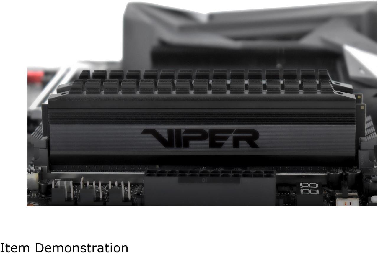 Alt view image 3 of 4 - Patriot Viper 4 Blackout Series 32GB (2 x 16GB) 288-Pin DDR4 SDRAM DDR4 3600 (PC4 28800) Intel XMP 2.0 Desktop Memory Model PVB432G360C8K, AMD Compatible
