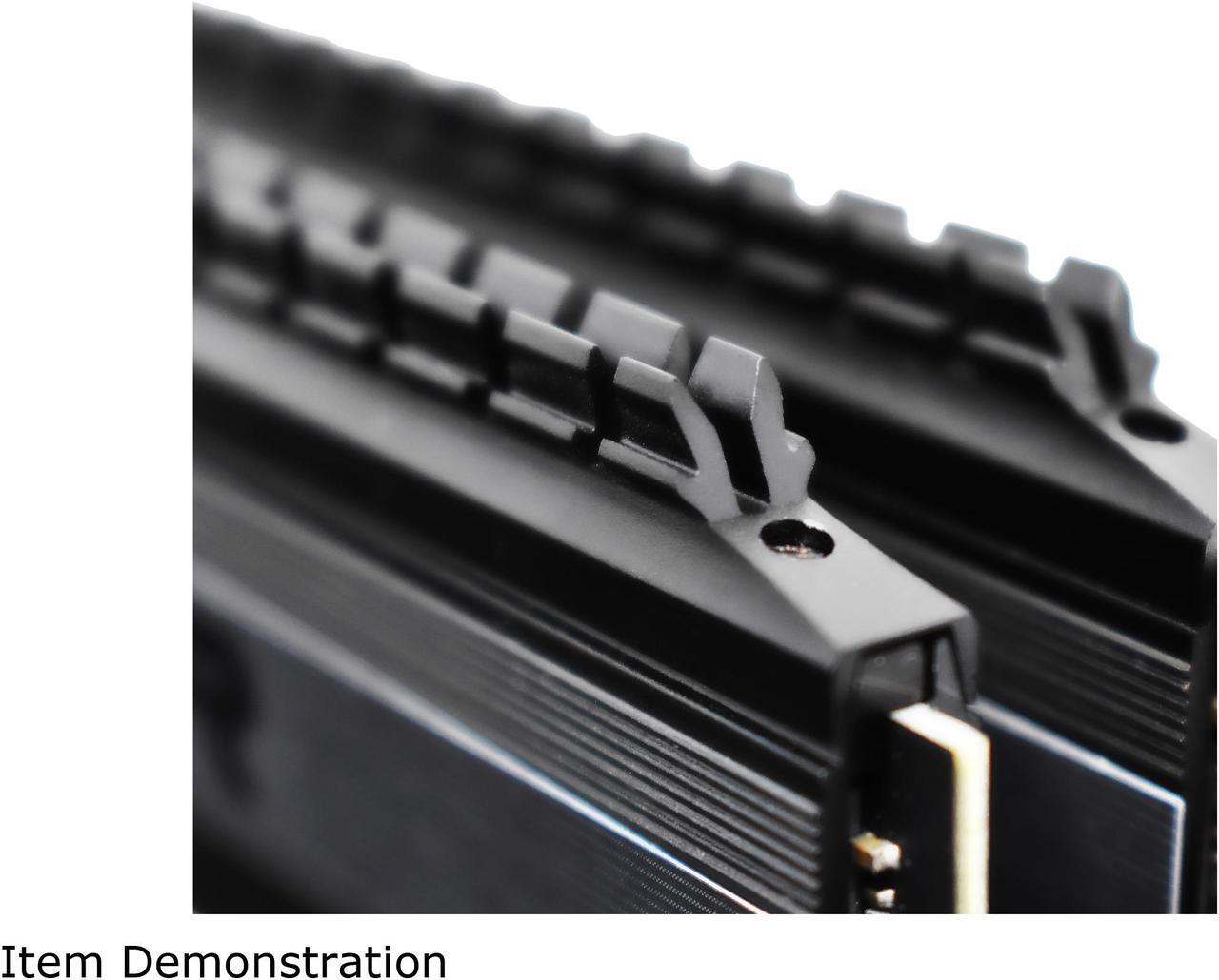 Alt view image 4 of 4 - Patriot Viper 4 Blackout Series 32GB (2 x 16GB) 288-Pin DDR4 SDRAM DDR4 3600 (PC4 28800) Intel XMP 2.0 Desktop Memory Model PVB432G360C8K, AMD Compatible