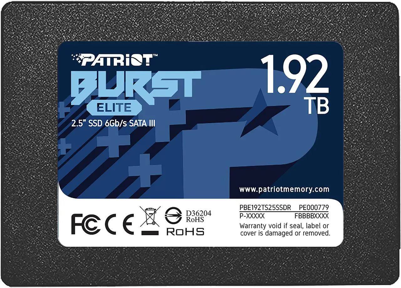 Main image of Patriot Burst Elite 2.5" 1.92TB SATA III Internal Solid State Drive (SSD) PBE192TS25SSDR
