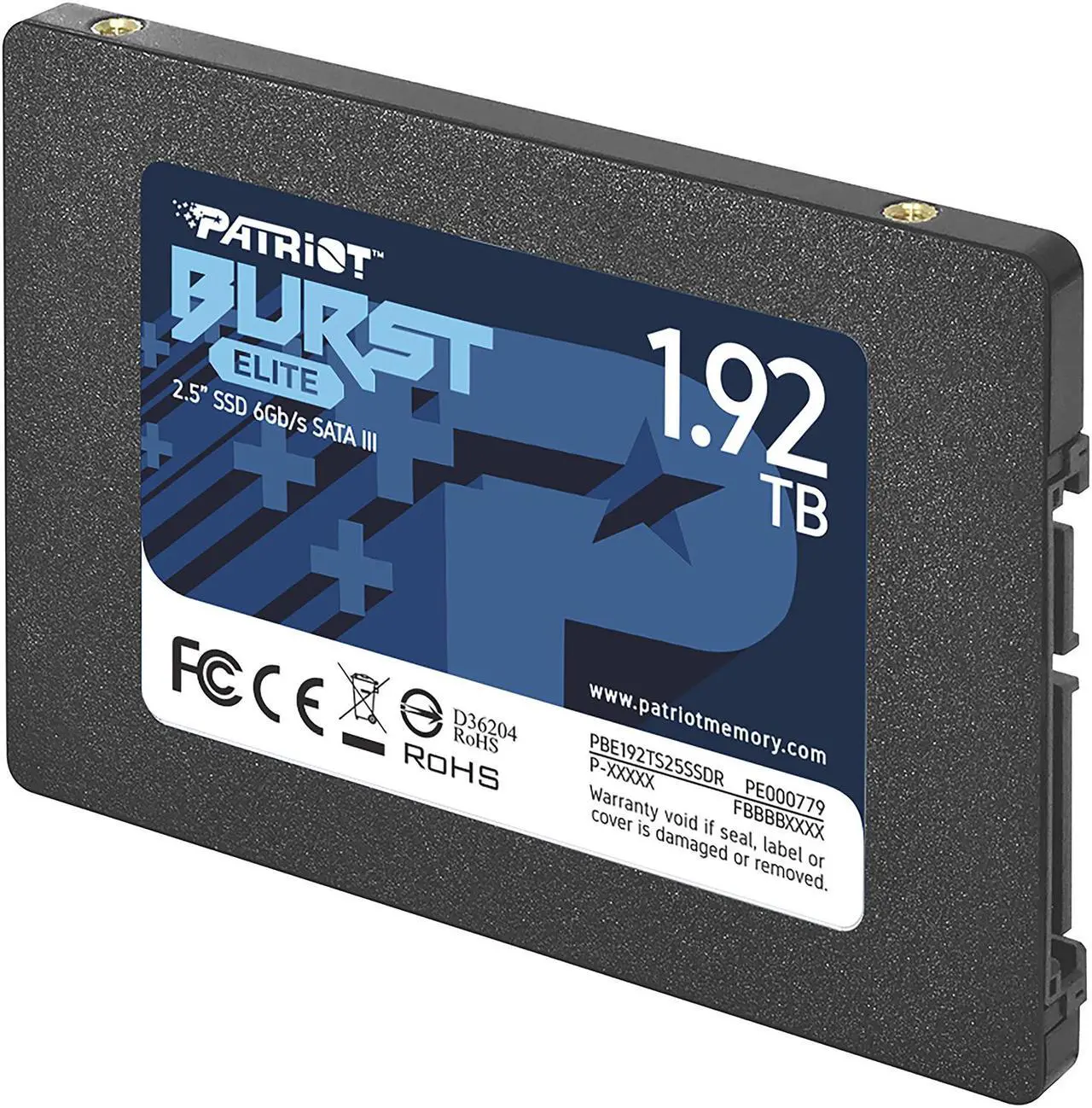Alt view image 2 of 8 - Patriot Burst Elite 2.5" 1.92TB SATA III Internal Solid State Drive (SSD) PBE192TS25SSDR
