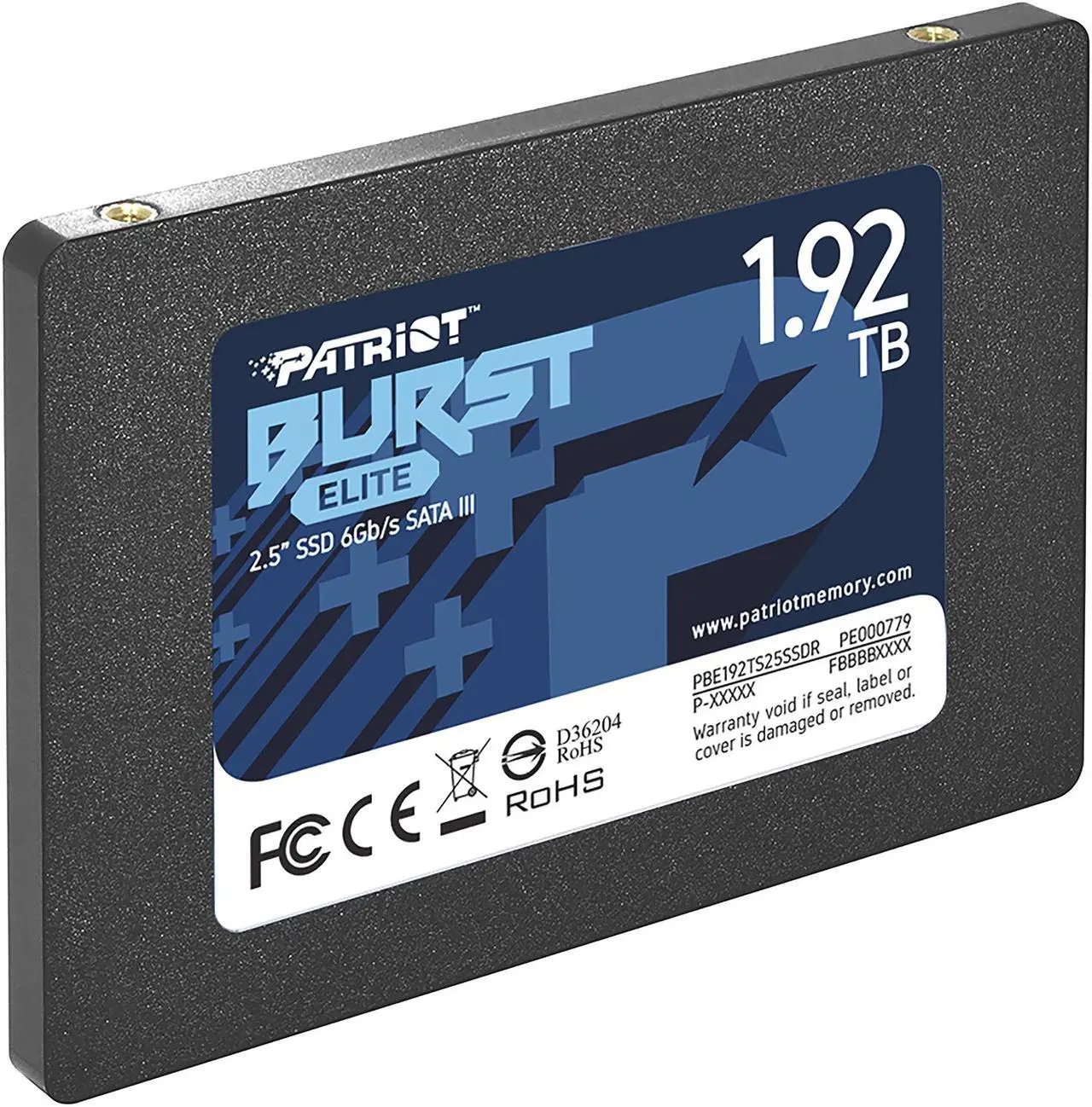 Alt view image 3 of 8 - Patriot Burst Elite 2.5" 1.92TB SATA III Internal Solid State Drive (SSD) PBE192TS25SSDR