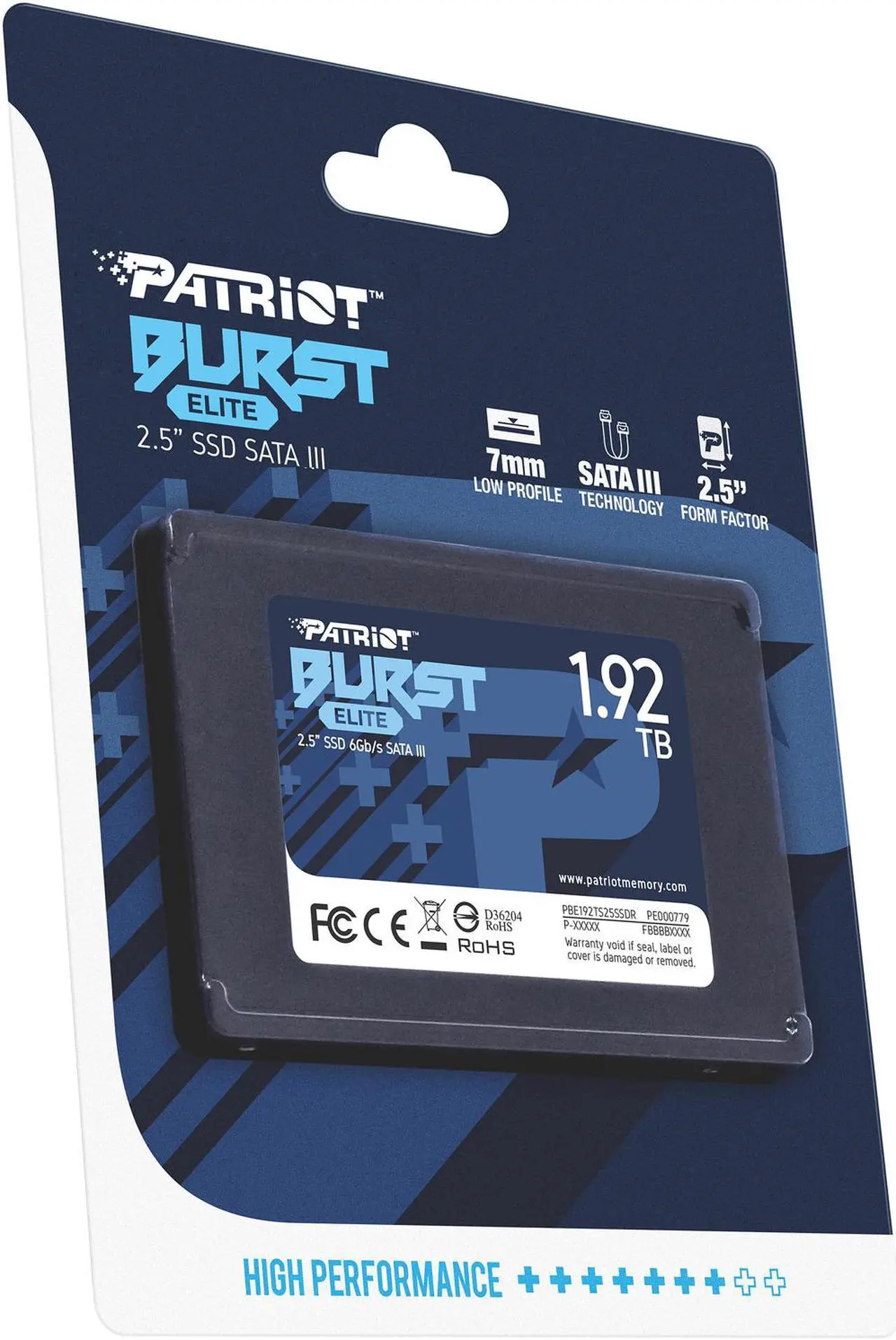 Alt view image 8 of 8 - Patriot Burst Elite 2.5" 1.92TB SATA III Internal Solid State Drive (SSD) PBE192TS25SSDR
