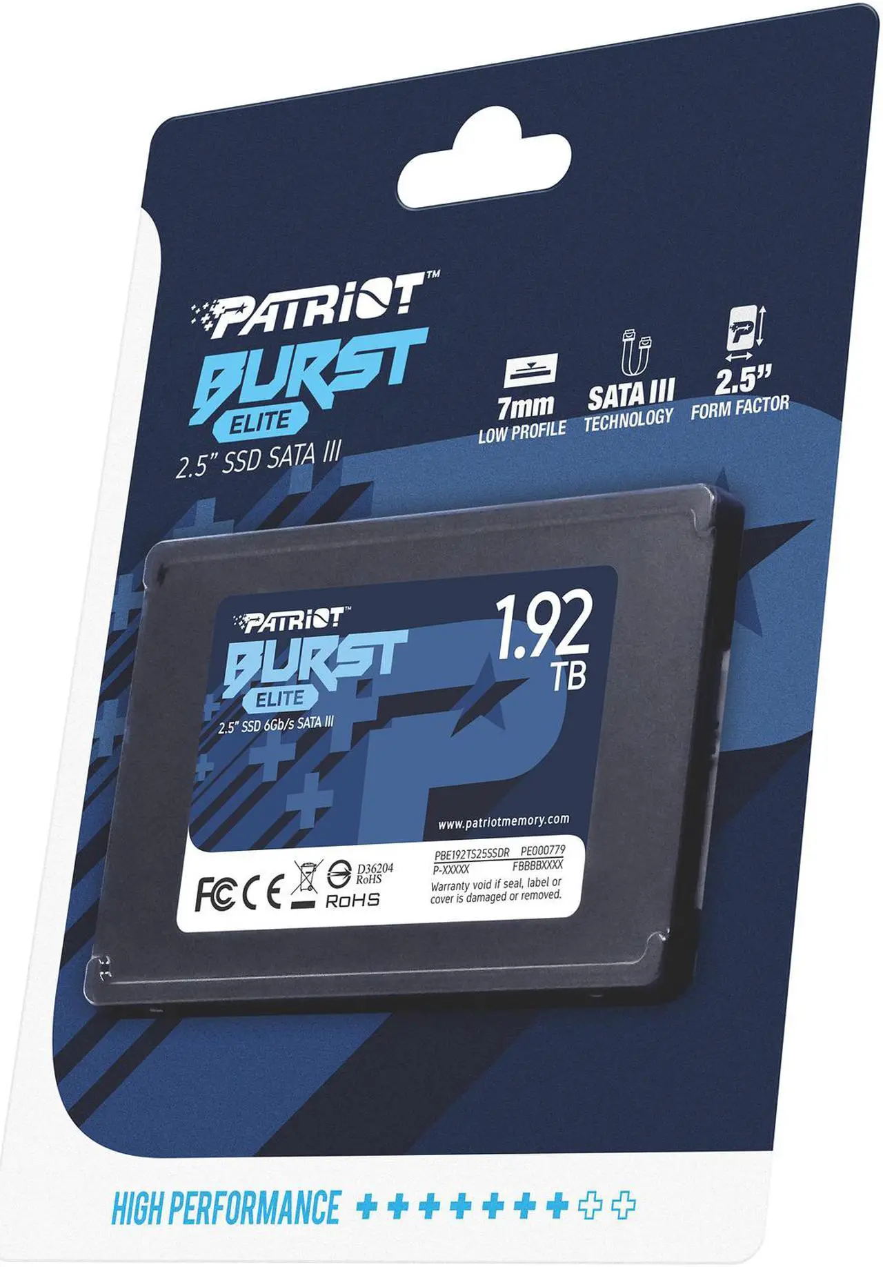 Alt view image 7 of 8 - Patriot Burst Elite 2.5" 1.92TB SATA III Internal Solid State Drive (SSD) PBE192TS25SSDR