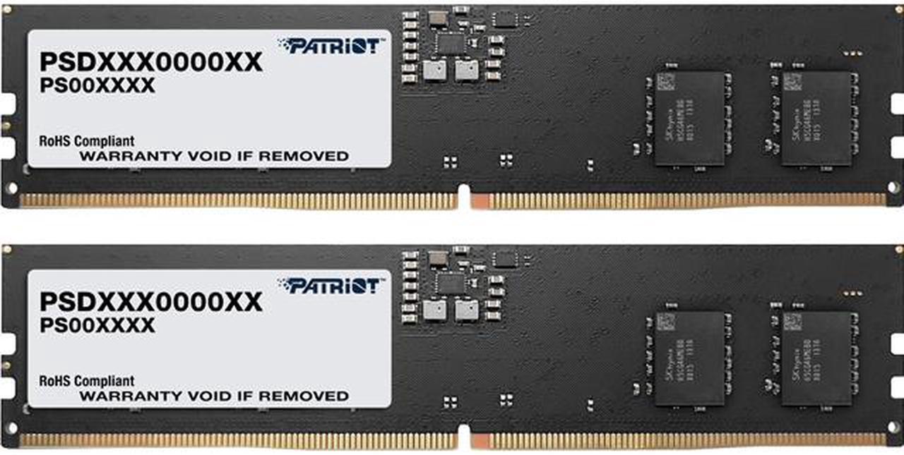 Patriot Signature Line 32GB (2 x 16GB) 288-Pin PC RAM DDR5 4800 (PC5 38400) Desktop Memory Model PSD532G4800K