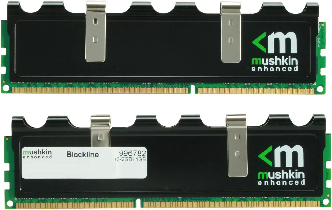 Alt view image 2 of 3 - Mushkin Enhanced Blackline 4GB (2 x 2GB) DDR3 1600 (PC3 12800) Desktop Memory Model 996782