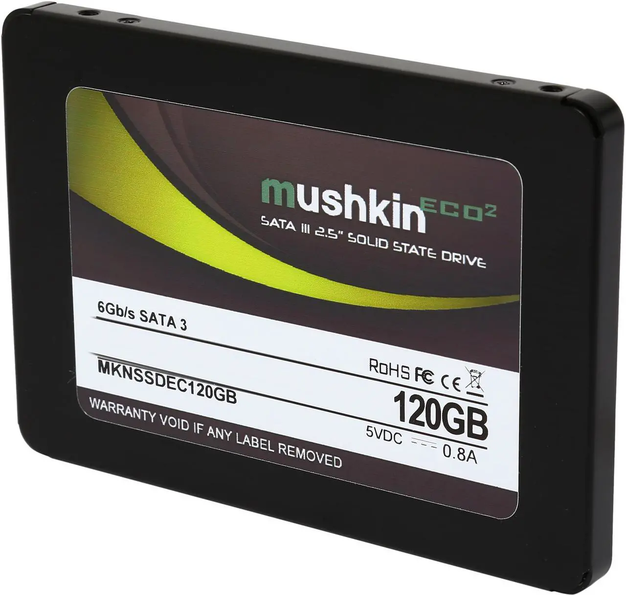Main image of Mushkin Enhanced ECO2 2.5" 120GB SATA III MLC Internal Solid State Drive (SSD) MKNSSDEC120GB