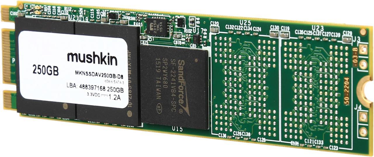 Mushkin Enhanced Atlas Vital M.2 2280 250GB SATA III MLC Internal Solid State Drive (SSD) MKNSSDAV250GB-D8