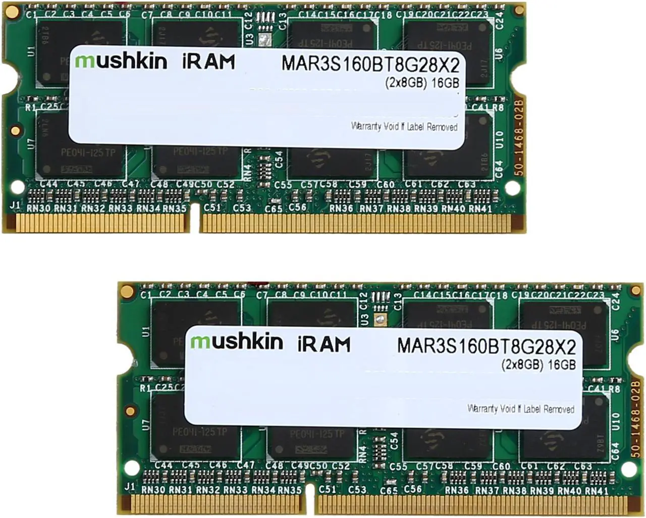 Main image of Mushkin Enhanced iRam 16GB (2 x 8GB) DDR3 1600 (PC3 12800) Memory for Apple Model MAR3S160BT8G28X2