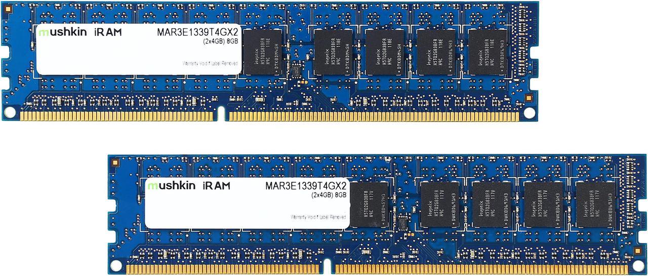 Mushkin Enhanced iRam 8GB (2 x 4GB) DDR3 1333 (PC3 10600) ECC Unbuffered Memory for Apple Model MAR3E1339T4GX2