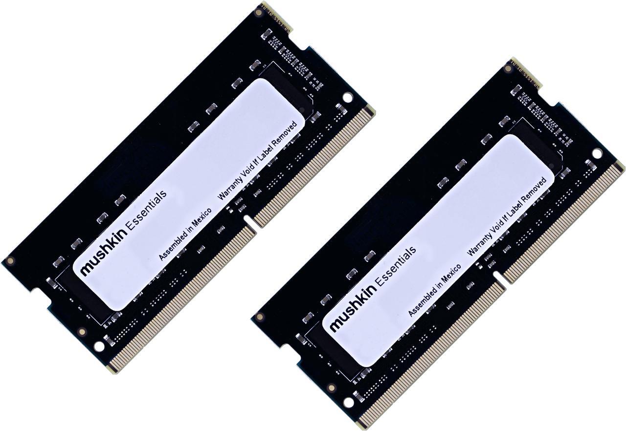 Mushkin Enhanced Essentials 64GB (2 x 32GB) 260-Pin DDR4 SO-DIMM DDR4 3200 (PC4 25600) Laptop Memory Model MES4S320NF32GX2