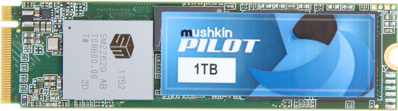 Main image of Mushkin Enhanced Pilot M.2 2280 1TB PCIe Gen3 x4 NVMe 1.3 3D TLC Internal Solid State Drive (SSD) MKNSSDPL1TB-D8
