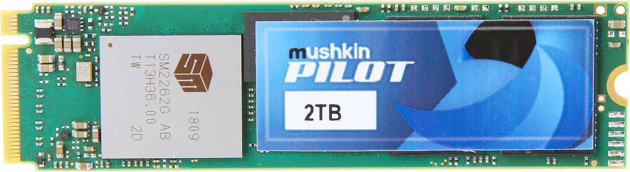 Main image of Mushkin Enhanced Pilot M.2 2280 2TB PCIe Gen3 x4 NVMe 1.3 3D TLC Internal Solid State Drive (SSD) MKNSSDPL2TB-D8