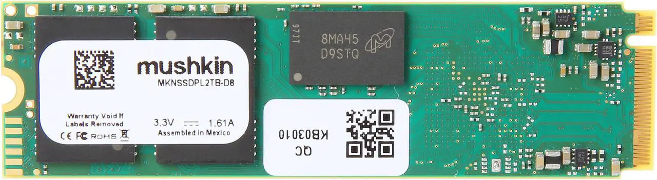 Alt view image 2 of 3 - Mushkin Enhanced Pilot M.2 2280 2TB PCIe Gen3 x4 NVMe 1.3 3D TLC Internal Solid State Drive (SSD) MKNSSDPL2TB-D8