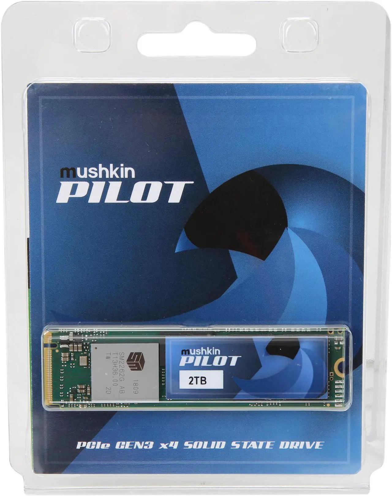 Alt view image 3 of 3 - Mushkin Enhanced Pilot M.2 2280 2TB PCIe Gen3 x4 NVMe 1.3 3D TLC Internal Solid State Drive (SSD) MKNSSDPL2TB-D8