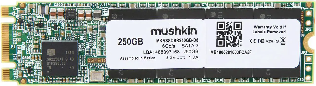 Main image of Mushkin Enhanced Source M.2 2280 250GB SATA III 3D TLC Internal Solid State Drive (SSD) MKNSSDSR250GB-D8