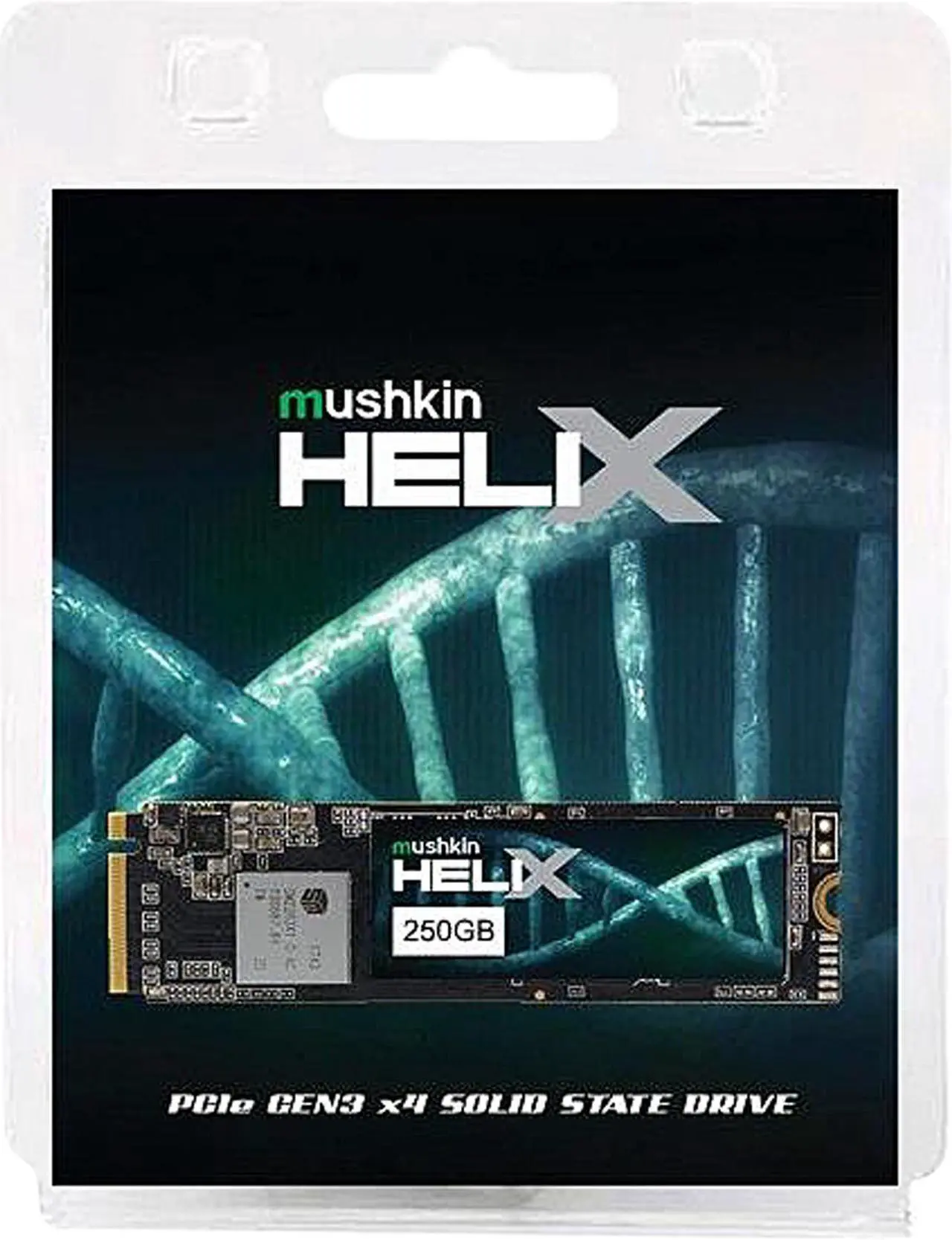 Alt view image 4 of 4 - Mushkin Enhanced Helix-L M.2 2280 250GB PCIe Gen3 x4 NVMe 1.3 3D TLC Internal Solid State Drive (SSD) MKNSSDHL250GB-D8