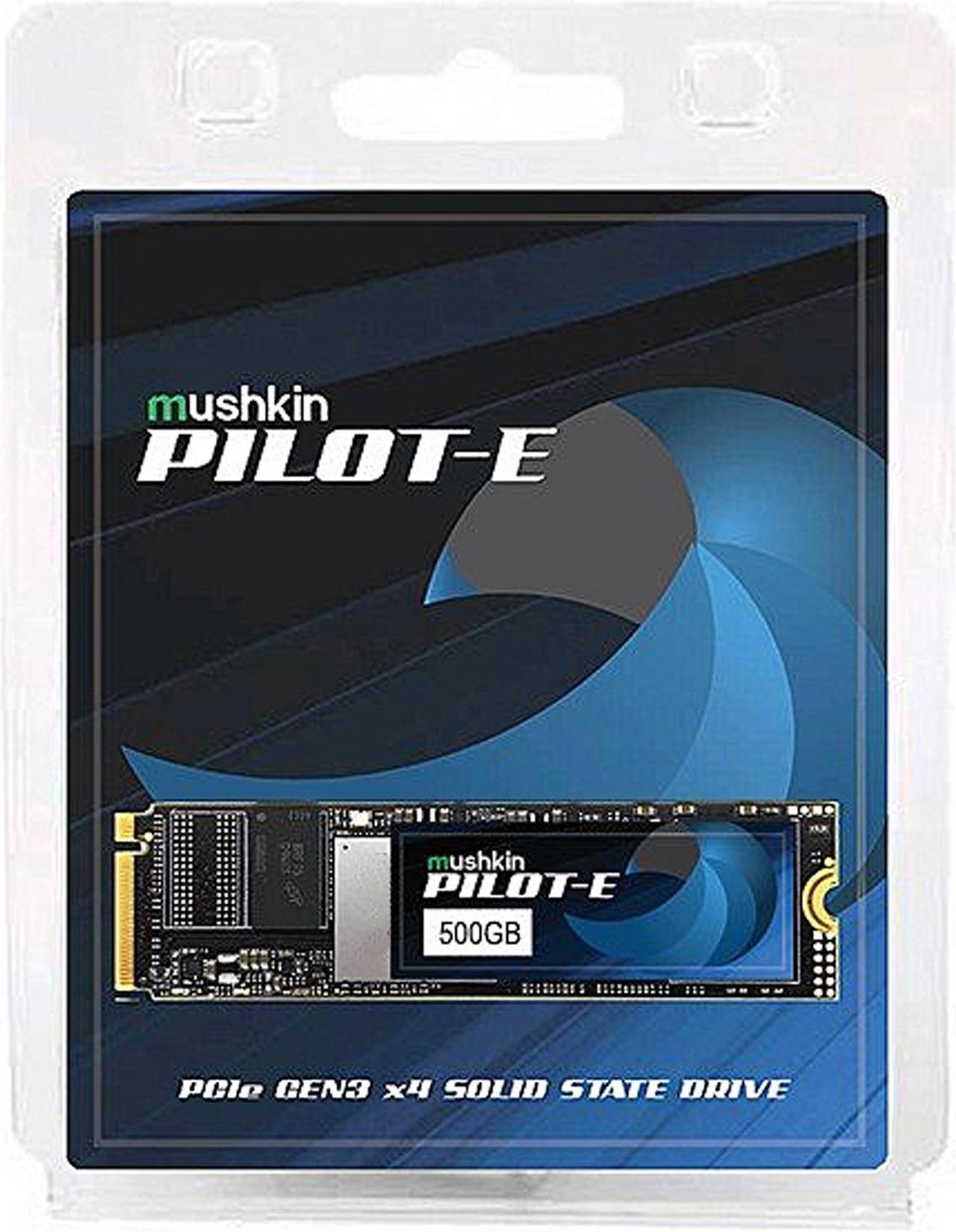 Alt view image 5 of 5 - Mushkin Enhanced Pilot-E M.2 2280 500GB PCIe Gen3 x4 NVMe 1.3 3D TLC Internal Solid State Drive (SSD) MKNSSDPE500GB-D8