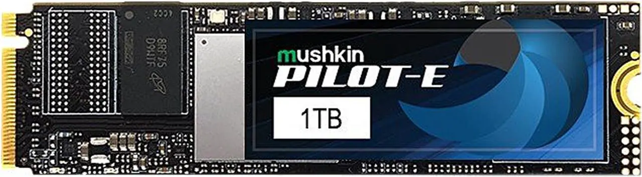 Alt view image 4 of 8 - Mushkin Pilot-E 1TB PCIe Gen3 x4 NVMe 1.3 M.2 (2280) Internal SSD - Up to 3,500MBs – Opal Data Encryption - MKNSSDPE1TB-D8
